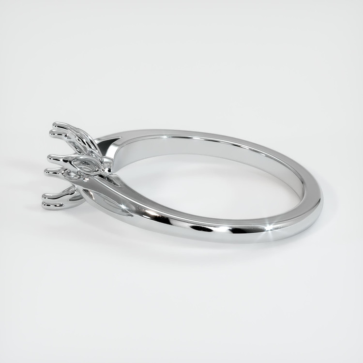 14K White Gold Floral Ring Setting