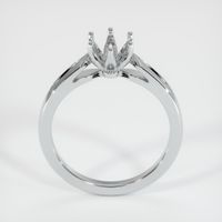 14K White Gold Floral Ring Setting Image