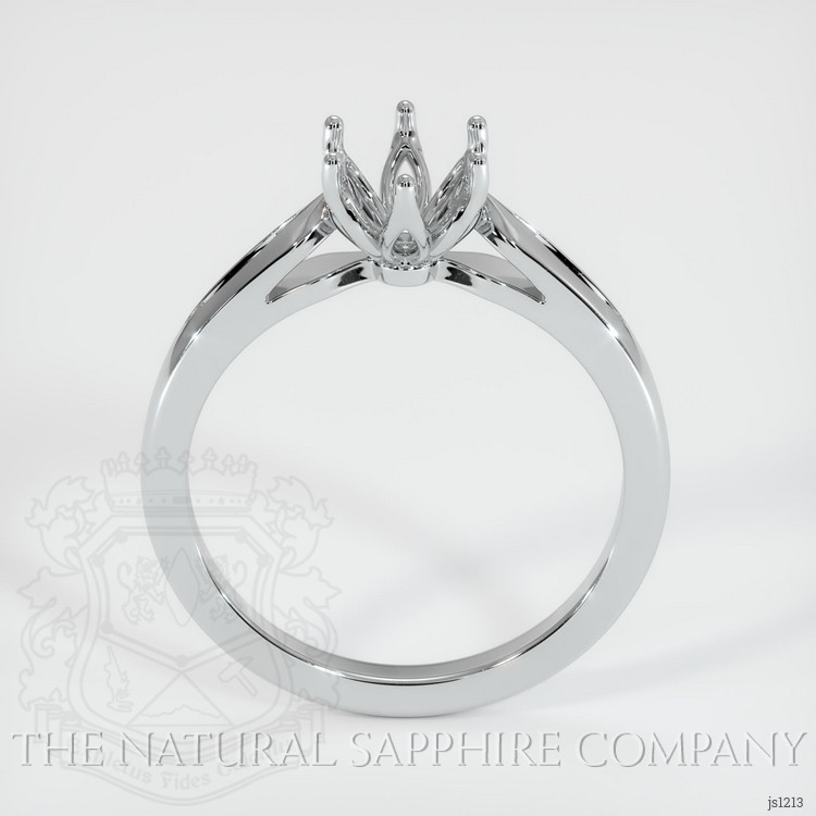 14K White Gold Floral Ring Setting