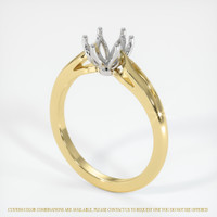 14K White & Yellow Floral Ring Setting Video