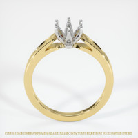 14K White & Yellow Floral Ring Setting Image