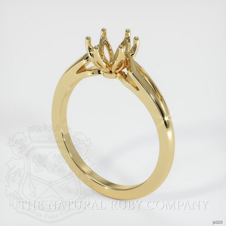 10K Yellow Gold Floral Ring Setting