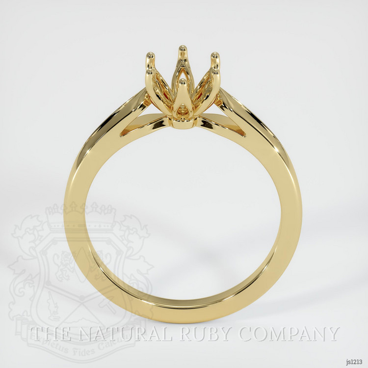 10K Yellow Gold Floral Ring Setting