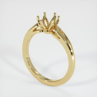 14K Yellow Gold Floral Ring Setting Video