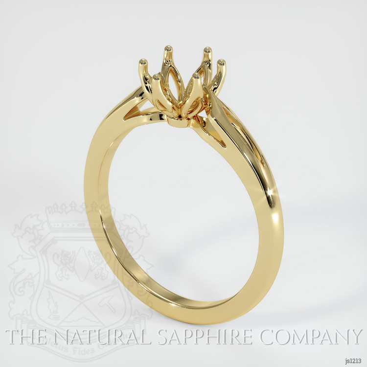 14K Yellow Gold Floral Ring Setting