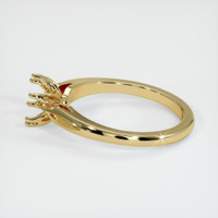 14K Yellow Gold Floral Ring Setting Image