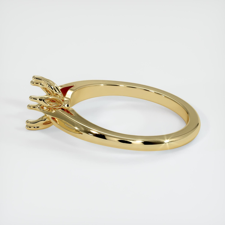 14K Yellow Gold Floral Ring Setting