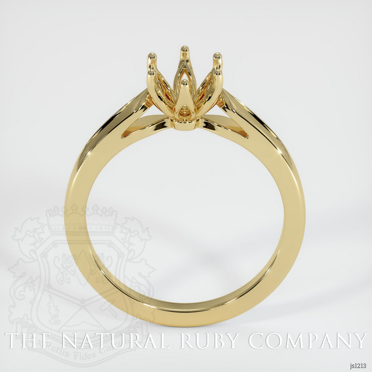 14K Yellow Gold Floral Ring Setting
