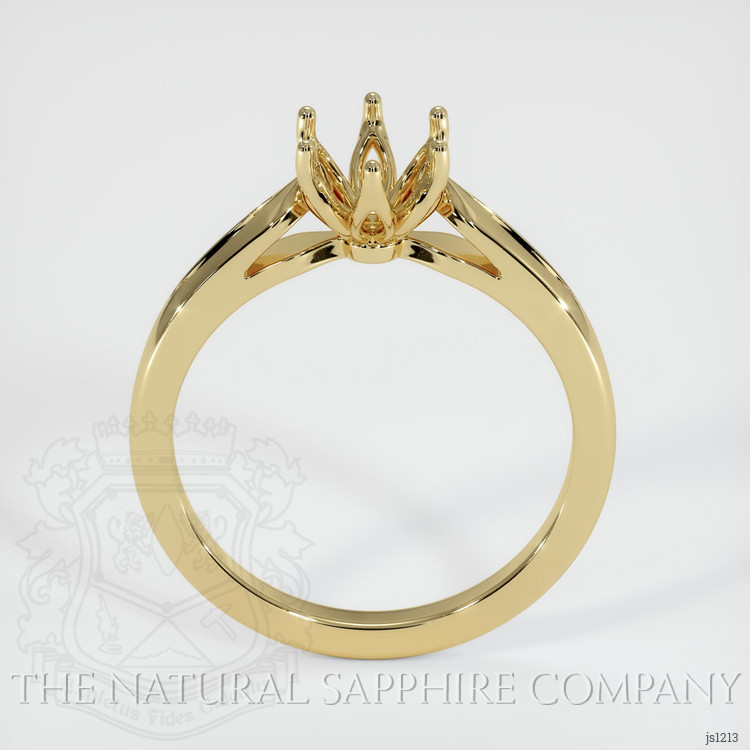 14K Yellow Gold Floral Ring Setting