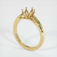 18K Yellow Gold Floral Ring Setting Video