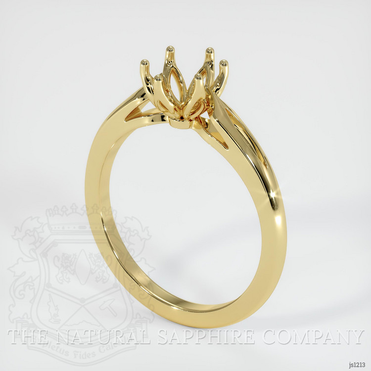 18K Yellow Gold Floral Ring Setting