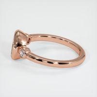 14K Rose Gold Three Stone Ring Setting Image