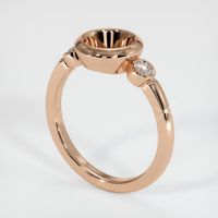 18K Rose Gold Three Stone Ring Setting Video
