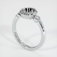 14K White Gold Three Stone Ring Setting Video