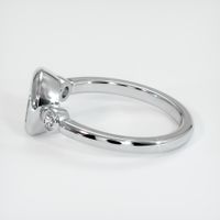 14K White Gold Three Stone Ring Setting Image