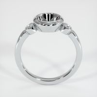 14K White Gold Three Stone Ring Setting Image