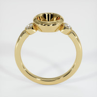 10K Yellow Gold Three Stone Ring Setting Image