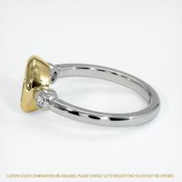 18K Yellow & White Three Stone Ring Setting Image