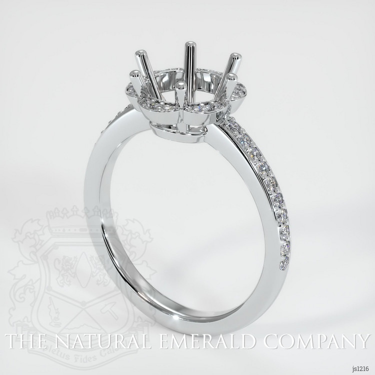 Platinum 950 Pave Ring Setting