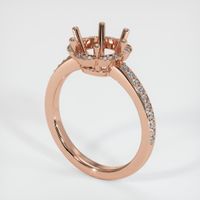 14K Rose Gold Pave Ring Setting Video