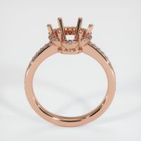 14K Rose Gold Pave Ring Setting Image