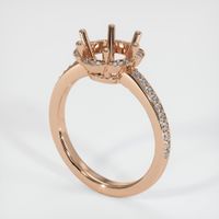18K Rose Gold Pave Ring Setting Video
