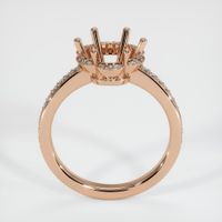 18K Rose Gold Pave Ring Setting Image