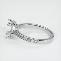 14K White Gold Pave Ring Setting Image