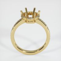 14K Yellow Gold Pave Ring Setting Image
