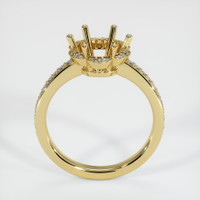 18K Yellow Gold Pave Ring Setting Image