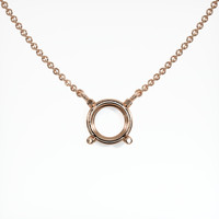 14K Rose Gold Solitaire Necklace Setting Video