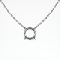 14K White Gold Solitaire Necklace Setting Video