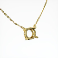 14K Yellow Gold Solitaire Necklace Setting Image