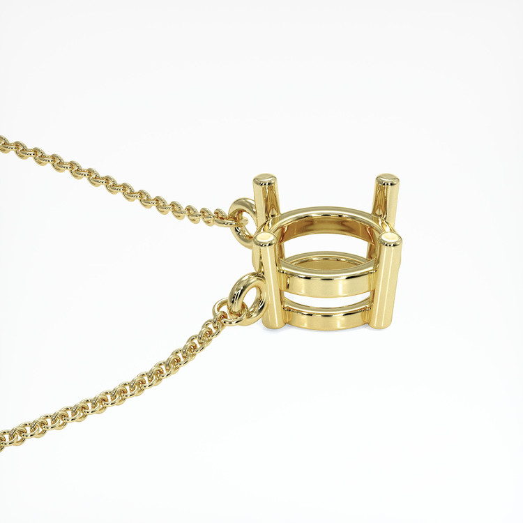 14K Yellow Gold Solitaire Necklace Setting