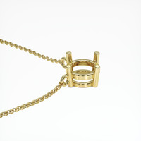 18K Yellow Gold Solitaire Necklace Setting Image