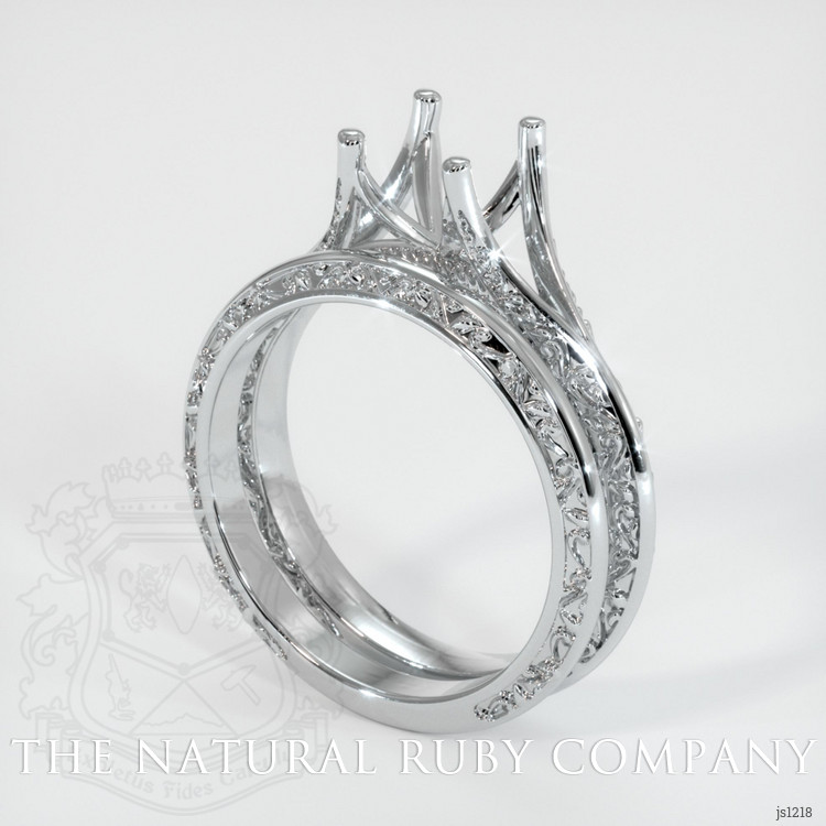 Platinum 950 Antique Style Ring Setting