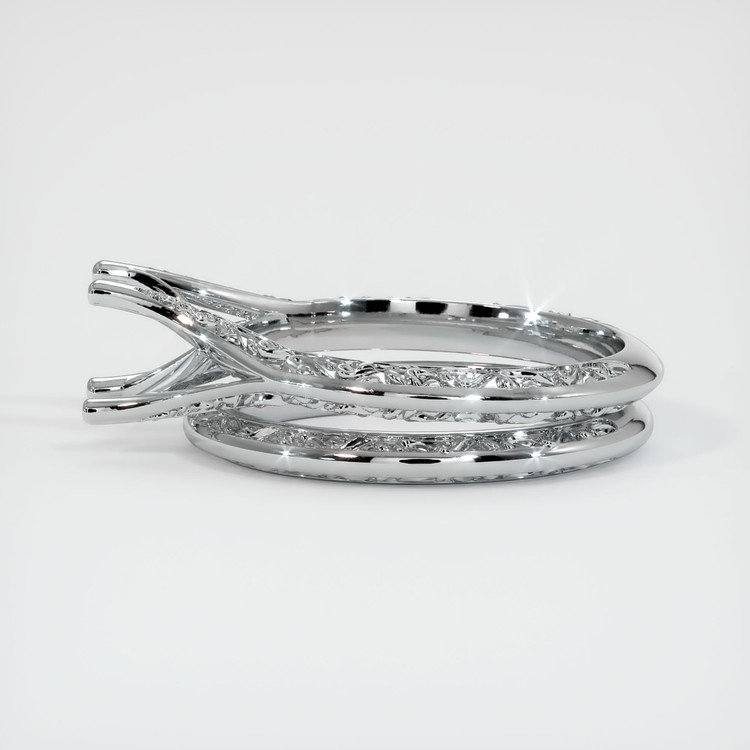 Platinum 950 Antique Style Ring Setting