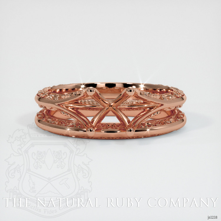 14K Rose Gold Antique Style Ring Setting