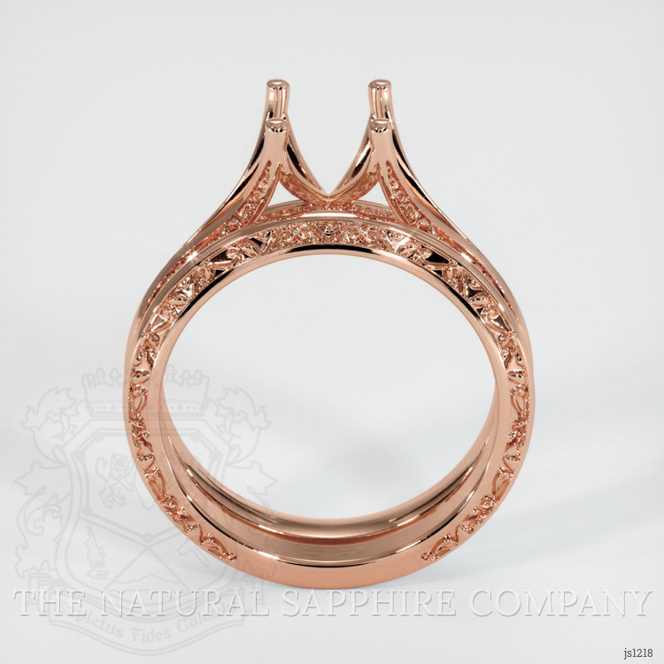 14K Rose Gold Antique Style Ring Setting