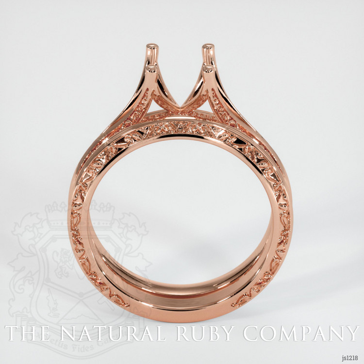 14K Rose Gold Antique Style Ring Setting