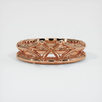 18K Rose Gold Antique Style Ring Setting Image
