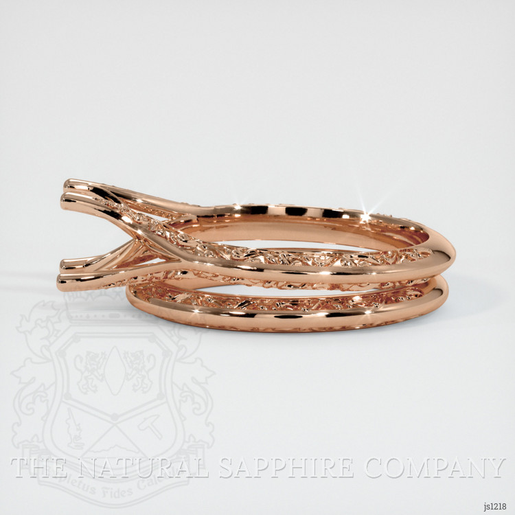18K Rose Gold Antique Style Ring Setting