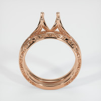 18K Rose Gold Antique Style Ring Setting Image