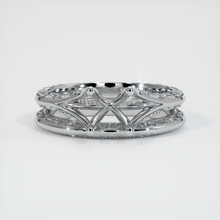 18K White Gold Antique Style Ring Setting