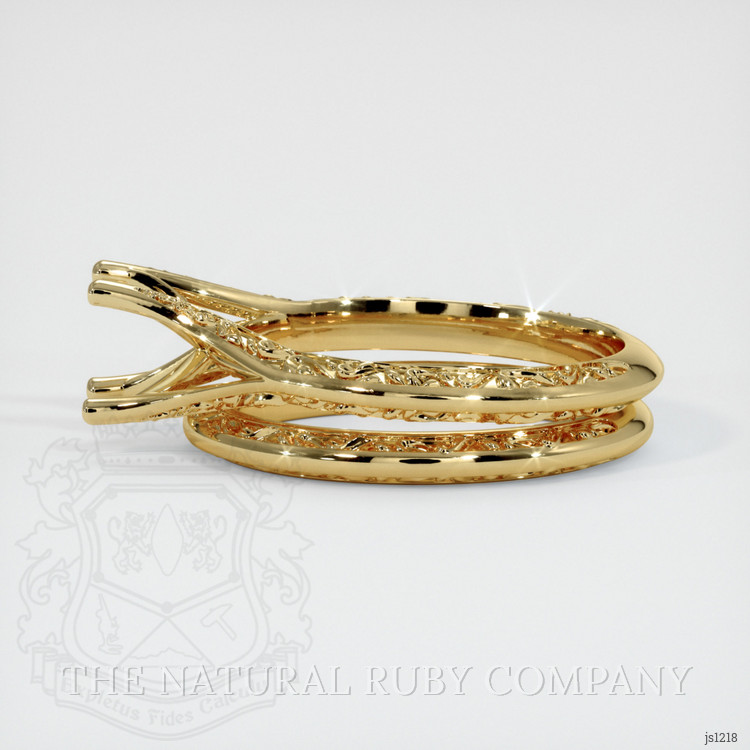 10K Yellow Gold Antique Style Ring Setting
