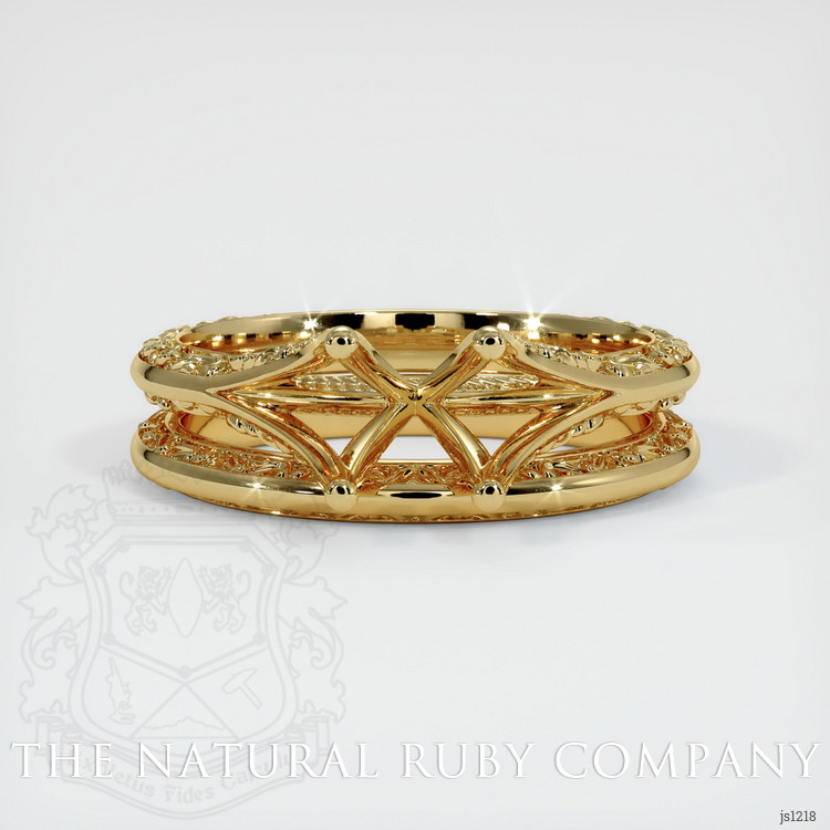 14K Yellow Gold Antique Style Ring Setting