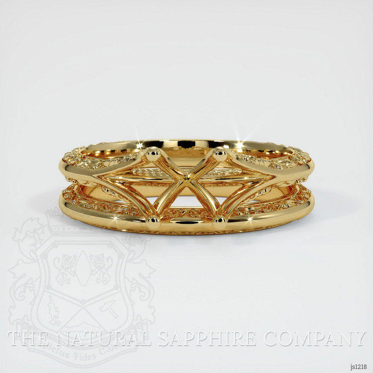 14K Yellow Gold Antique Style Ring Setting