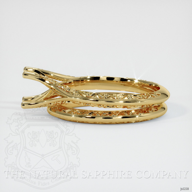 14K Yellow Gold Antique Style Ring Setting