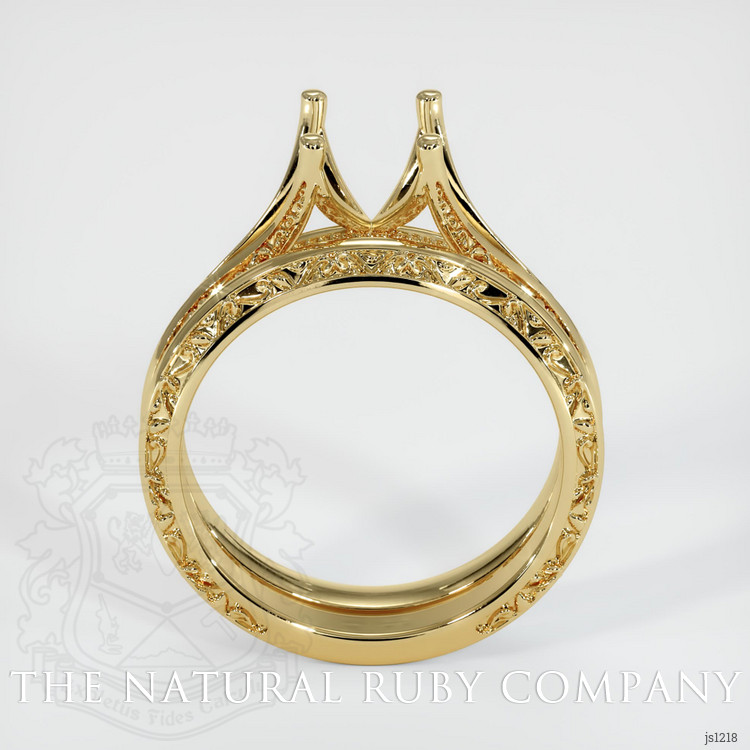 14K Yellow Gold Antique Style Ring Setting