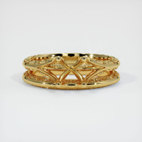 18K Yellow Gold Antique Style Ring Setting Image
